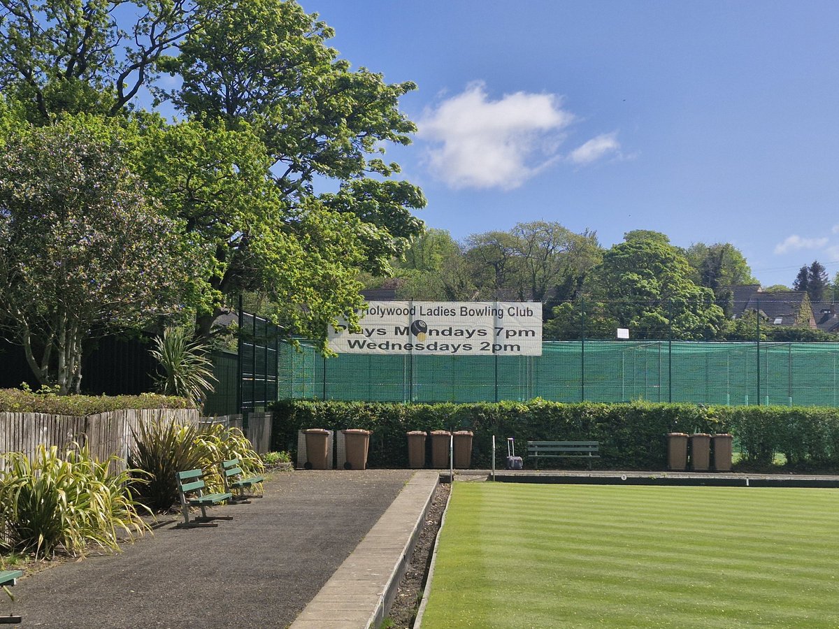 A huge thank you for such a warm welcome at Holywood bowling club. Est 1947, now approx 50 members older and younger. Brilliant exercise and fantastic for friendships, physical &amp; mental health. AND I got ice cream 😁 A beautiful sunny day with views over the beach