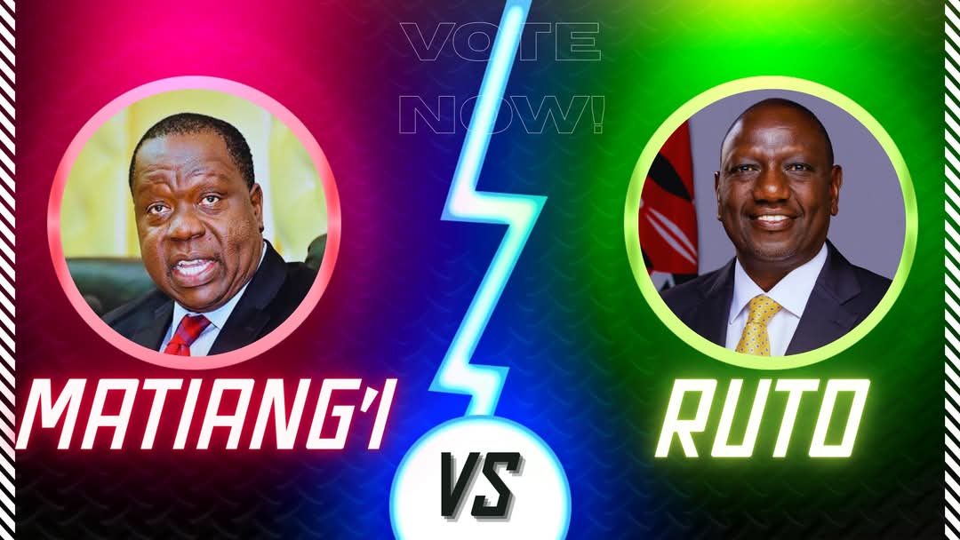 Cast your vote 🗳 

A : MATIANG'I

B : RUTO