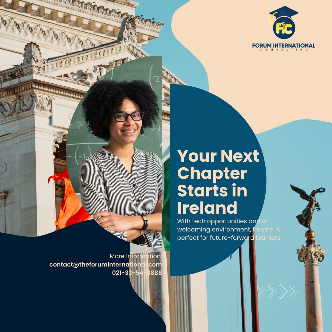 ForumInt_'s tweet photo. Advance your future in a thriving tech and academic hub — study in Ireland with Forum International and gain access to top universities, innovation, and career-ready programs. https://t.co/R4dfbf02oi