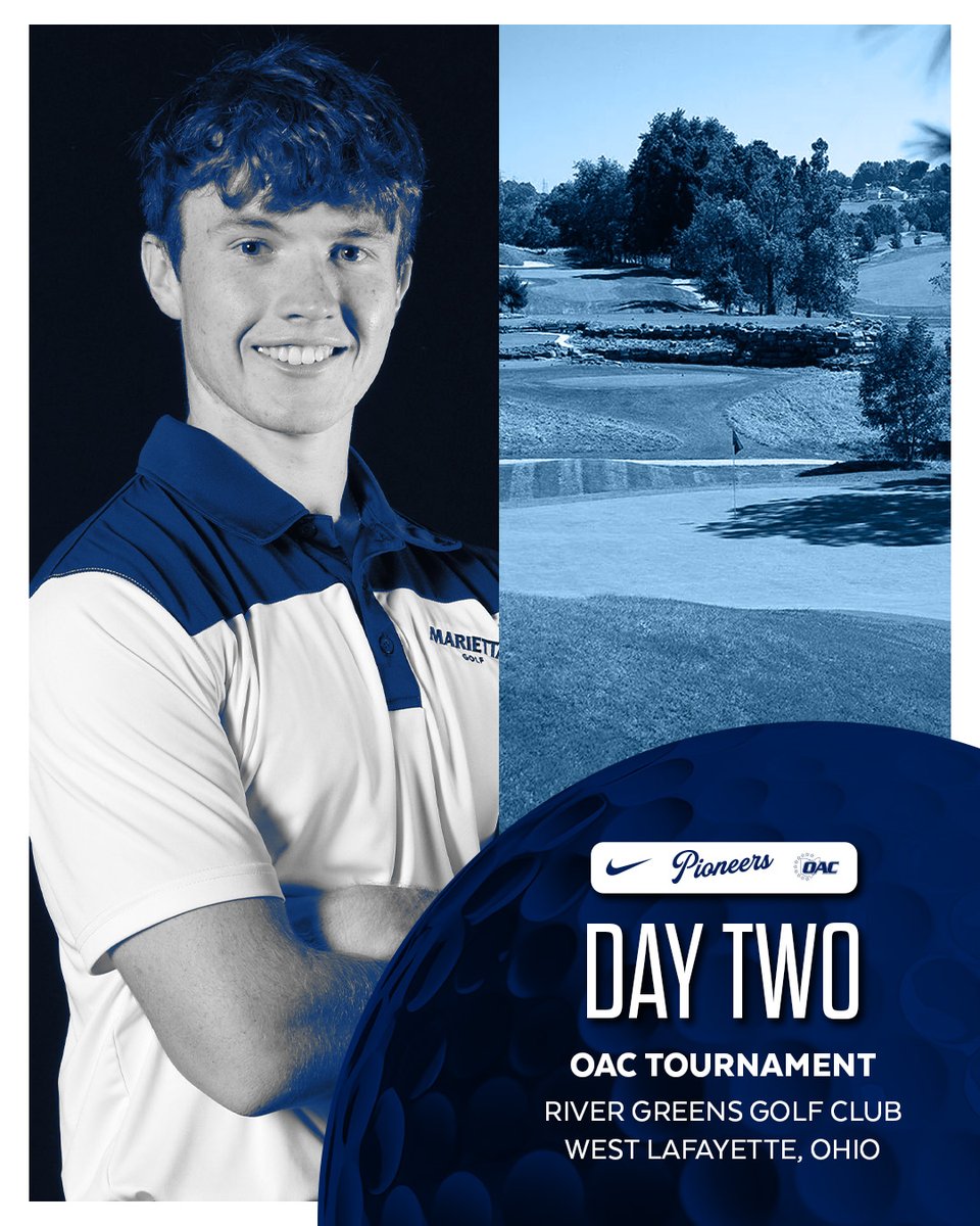 MariettaPioneer's tweet photo. π¨ποΈββοΈπ¨ποΈββοΈπ¨ποΈββοΈ
@MariettaGolf Men's Golf plays the second 9 holes of round 2 & all of round 3 today at the OAC Championships. Follow the results online. #PioNation #BringForthAPioneer #d3golf
β° 9 am
π West Lafayette, Ohio
β³οΈ River Greens Golf Course
π https://t.co/aMQWDjb5Ej https://t.co/naWmB5p171