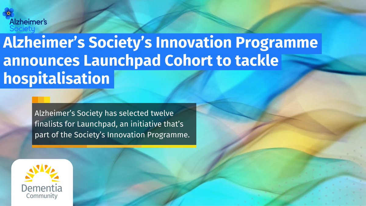 Dementia Community (@jdementiacare) on Twitter photo Alzheimer’s Society (<a href="/alzheimerssoc/">Alzheimer's Society</a>) has named 12 finalists for Launchpad, part of its Innovation Programme.The finalists have proposed initiatives to improve quality of life, care, and hospital support for those affected by #dementia.
Read More: buff.ly/xv3ileD Alzheimer’s Society (<a href="/alzheimerssoc/">Alzheimer's Society</a>) has named 12 finalists for Launchpad, part of its Innovation Programme.The finalists have proposed initiatives to improve quality of life, care, and hospital support for those affected by #dementia.
Read More: buff.ly/xv3ileD