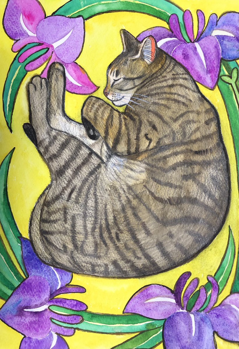 puputaro7's tweet image. 猫を描きました