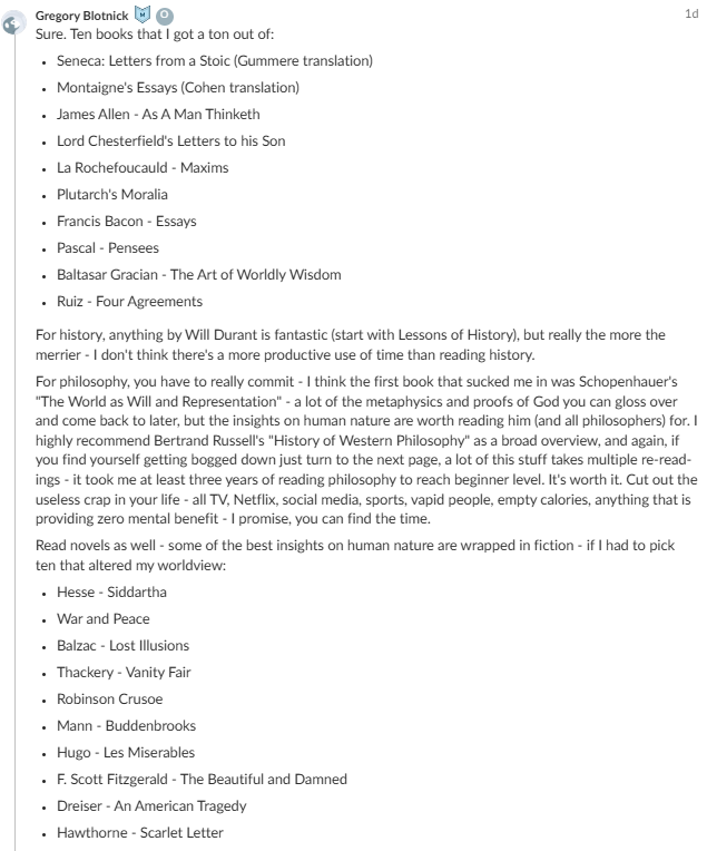 gregoryblotnick's tweet photo. was asked for book recs - shit to read when you're "up against it," going through tough times - list below https://t.co/OPNeoTpRo4