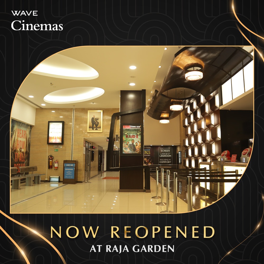 Wave_Cinemas's tweet image. WAVE CINEMAS REOPENED AT RAJA GARDEN

Wave Cinemas is back with a brand-new vibe!
Experience bigger sound, better screens, and unmatched comfort like never before.

To watch the latest blockbuster, book your tickets at wavecinemas.com

#Reopened #wavecinemasReopened
