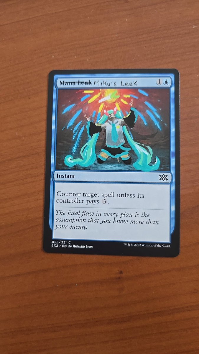 AngelOfGears's tweet photo. I made terrible use of freewill today #MagicTheGathering #HatsuneMiku https://t.co/vFNLZ6RJ5M