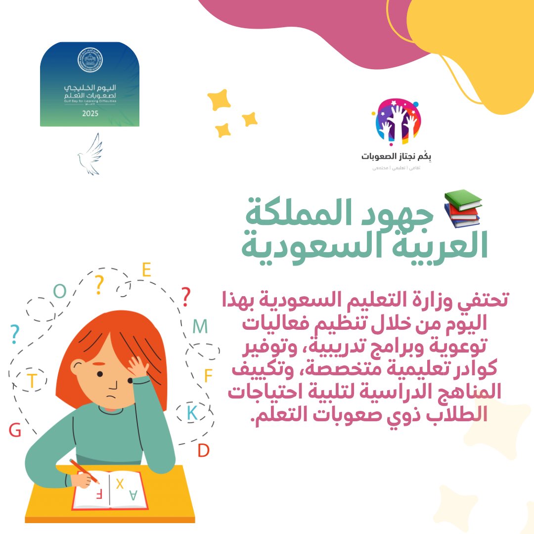 S3OBATY88's tweet photo. #اليوم_الخليجي_لصعوبات_التعلم https://t.co/hI0RTYqlS9