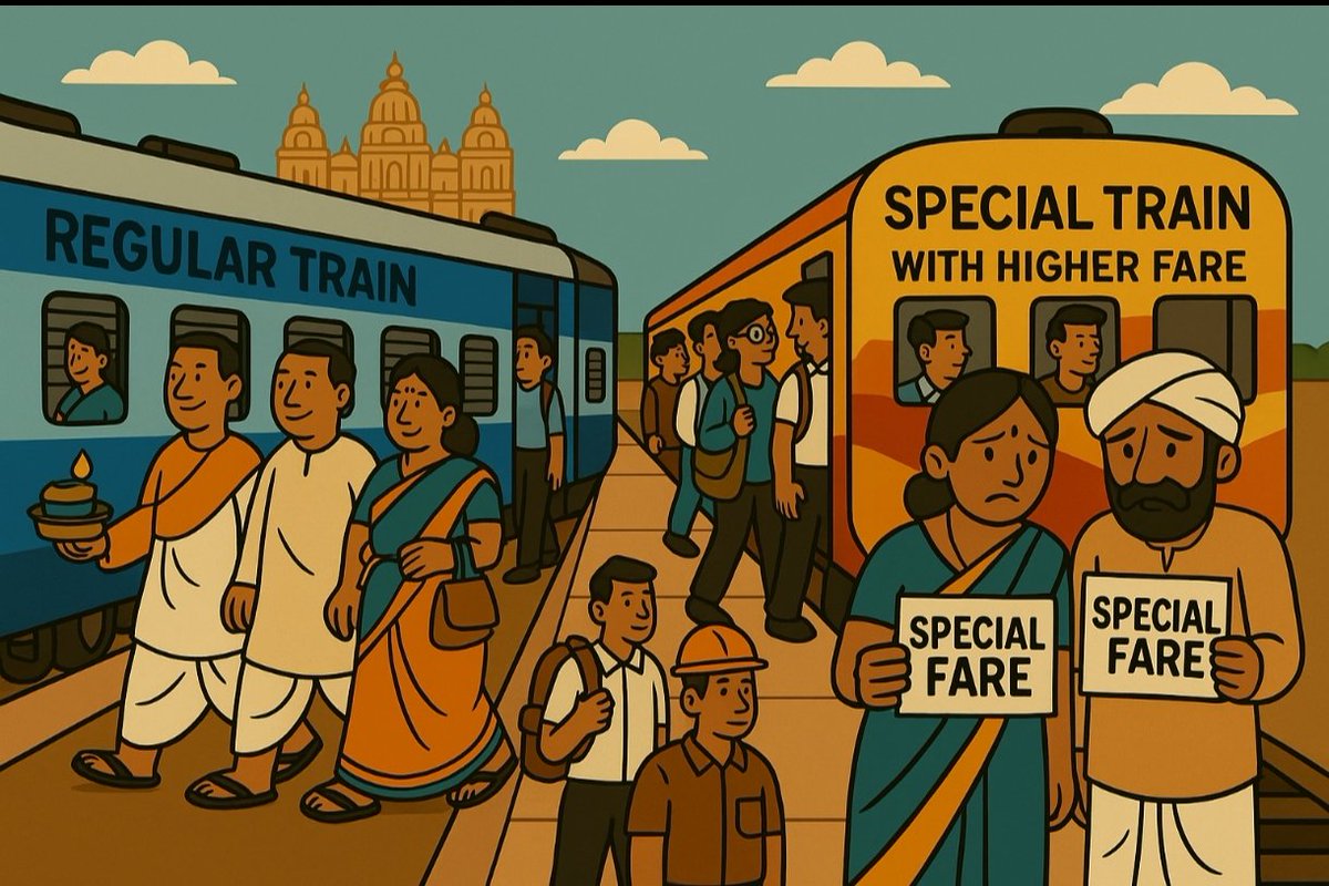 Regularise Train Services for Passenger Convenience in Karnataka

For years, passengers traveling within Karnataka have been relying on the Vijayapura-Mangaluru, Vijayapura-Yasvantpur, and Hubballi-Bengaluru trains, which have been running with special fares under the "train on