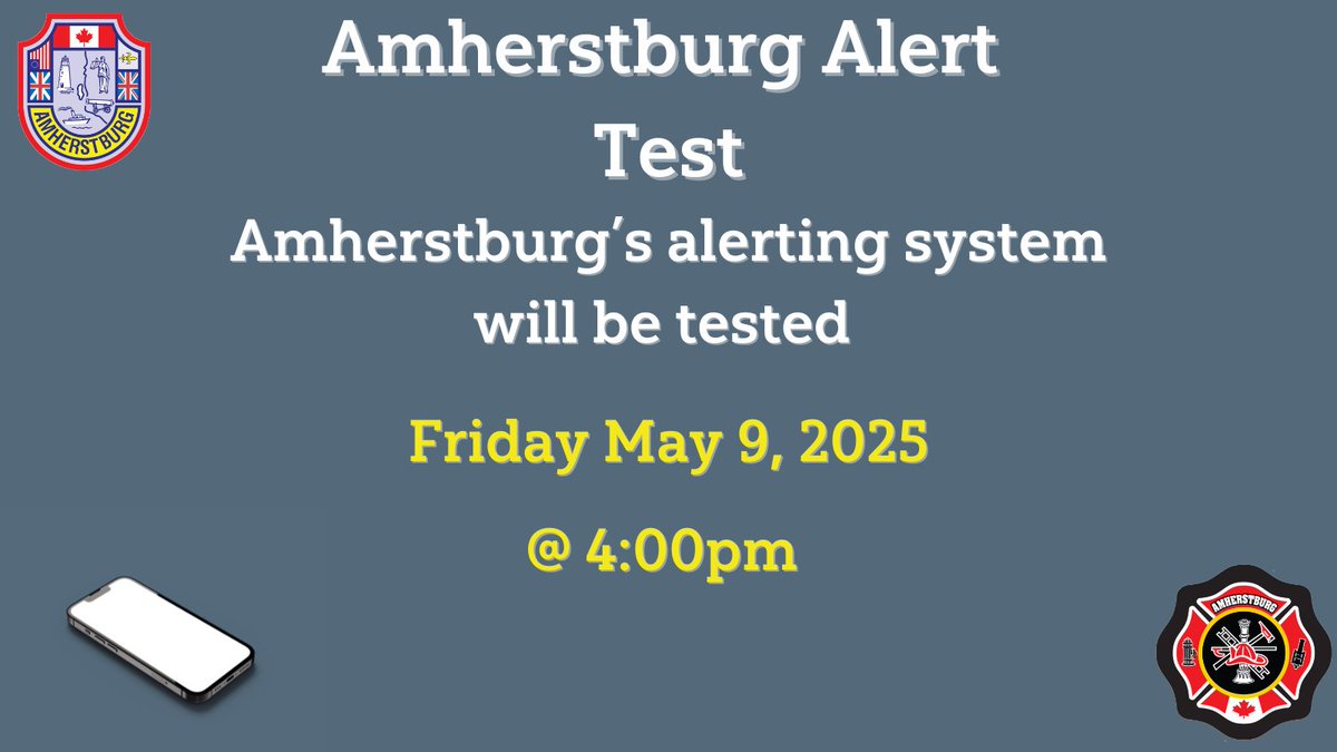 🚨 Stay informed with Amherstburg Alerts!
Sign up now at amherstburg.ca/alert ✅