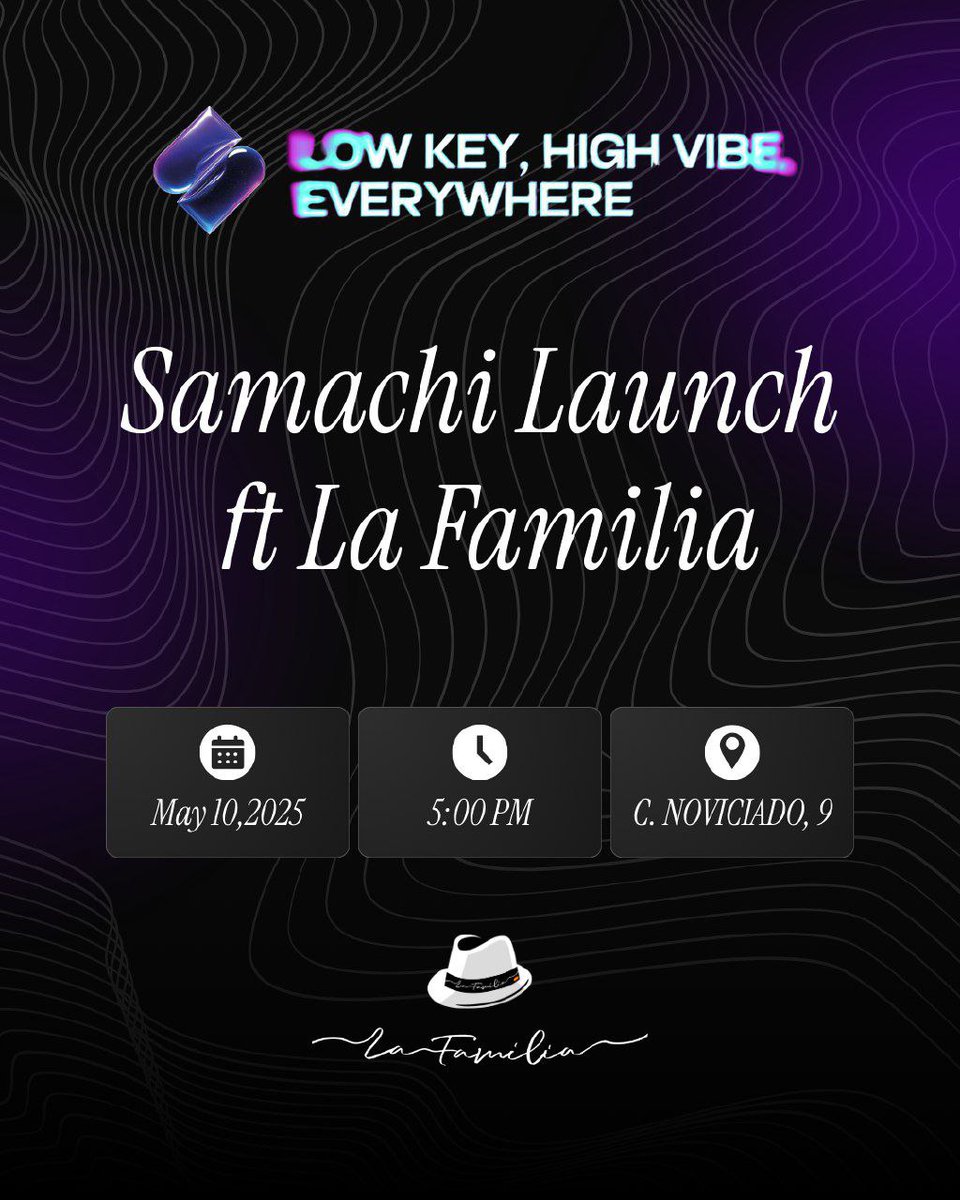 0xSamachi's tweet photo. 🚨 Samachi Soft launch Incoming 🚨
🎉Samachi is going live in Madrid
📍Noviciado Club
📅May 10 / https://t.co/owpOOidPNJ
🔥 In partnership with Noviciado Club along with @LaFamilia_so for @Solana #BreakoutHackathon
Culture meets crypto.
Music meets chain.
🪩 #Samachi begins. https://t.co/YrXCXyTjTy