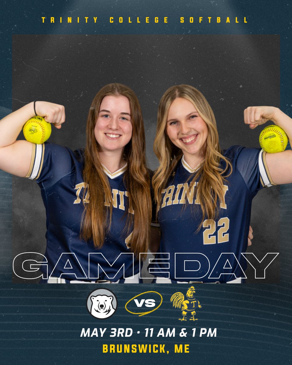 GAMEDAY‼️

Conference Double Header 🆚 Bowdoin College

⏰ 11:00 AM &amp; 1:00 PM

📍Brunswick, ME

#RollBants 🥎