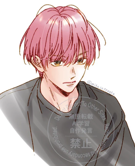 友達と通話中に描いた落書き#ピンクとハバネロ 