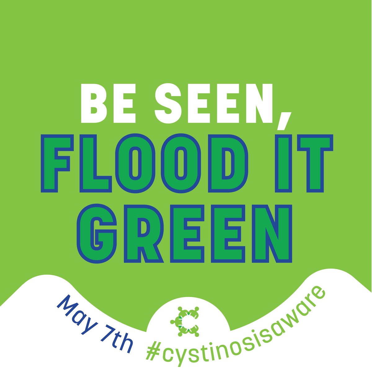 CystinosisCRN's tweet photo. BE SEEN, FLOOD IT GREEN
Get ready for #Cystinosis Awareness Day by updating your profile picture 📷Download the official image today
#BeSeenFloodItGreen #CystinosisAware #RareDisease https://t.co/jeQRq8Kjza