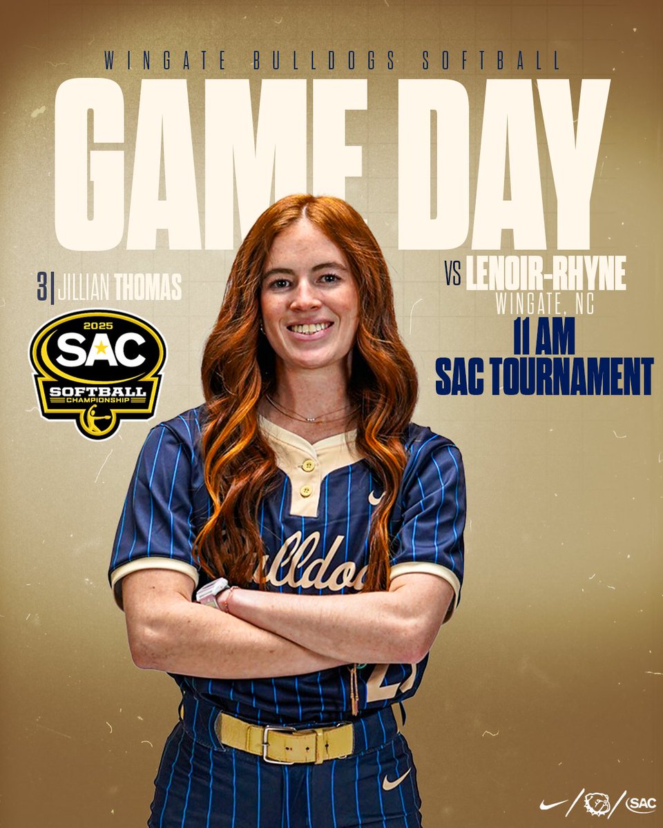 Wingate Bulldogs (@wu_bulldogs) on Twitter photo Championship GameDay <a href="/WingateSoftball/">Wingate Softball</a> π₯!!
π <a href="/LRbears/">Lenoir-Rhyne Bears</a>
π Wingate, NC
β° 11 AM (SAC Tournament)
π½οΈ tinyurl.com/mwzzfyju
π tinyurl.com/uhtw6esh
π° tinyurl.com/2a4wtkym
#OneDog | #WUSB Championship GameDay <a href="/WingateSoftball/">Wingate Softball</a> π₯!!
π <a href="/LRbears/">Lenoir-Rhyne Bears</a>
π Wingate, NC
β° 11 AM (SAC Tournament)
π½οΈ tinyurl.com/mwzzfyju
π tinyurl.com/uhtw6esh
π° tinyurl.com/2a4wtkym
#OneDog | #WUSB