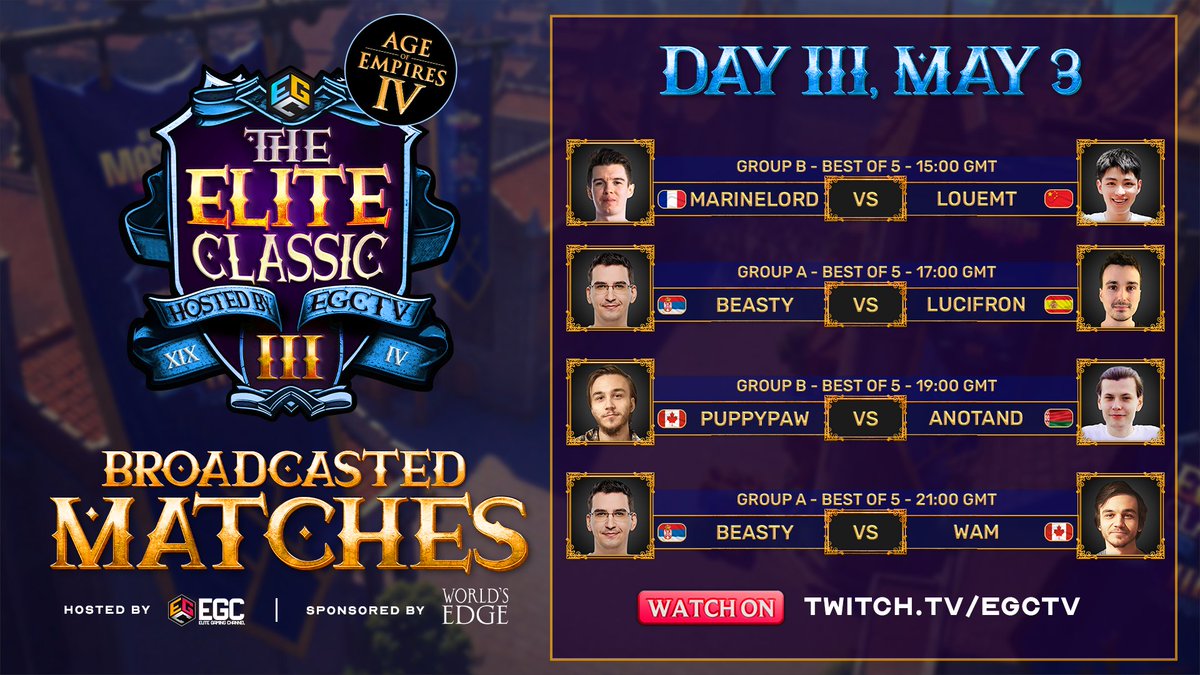 The $25,000 Elite Classic III continues today with Day 3, and the standings are already taking shape!

The groups have been sick so far, with incredibly long sets showing just how competitive the matches have been! Today could be the day where it all comes together for some