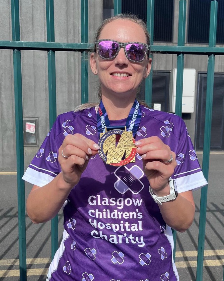 A massive well done to our incredible runners who took on the Manchester and London Marathons last Sunday! 🏃‍♀️🏅

Thank you to everyone who ran for our young patients, their families and our NHS heroes. 💜

Take part in this October's Great Scottish Run 👉 bit.ly/GSR_2025