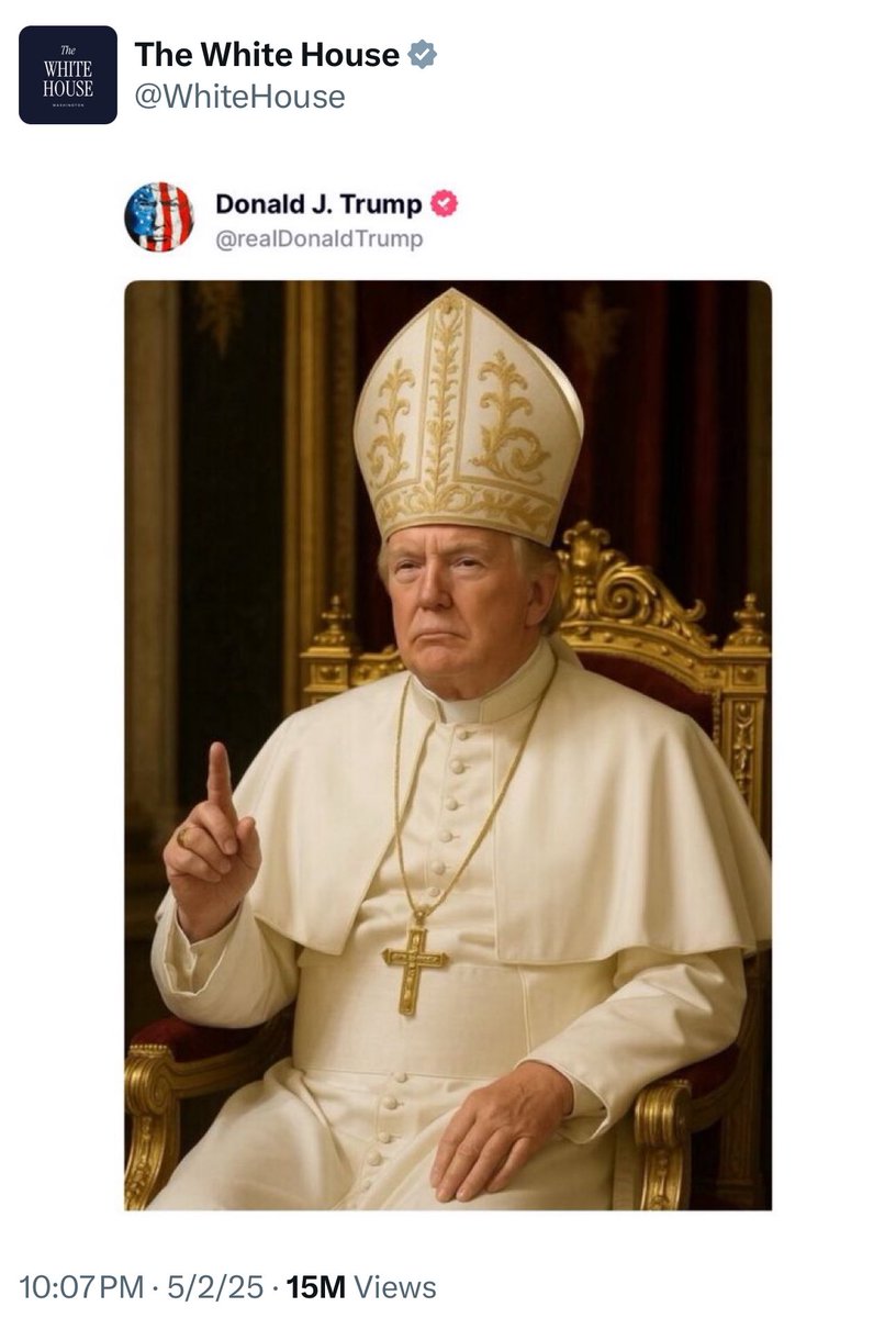 The official White House account. How embarrassing for the United States.