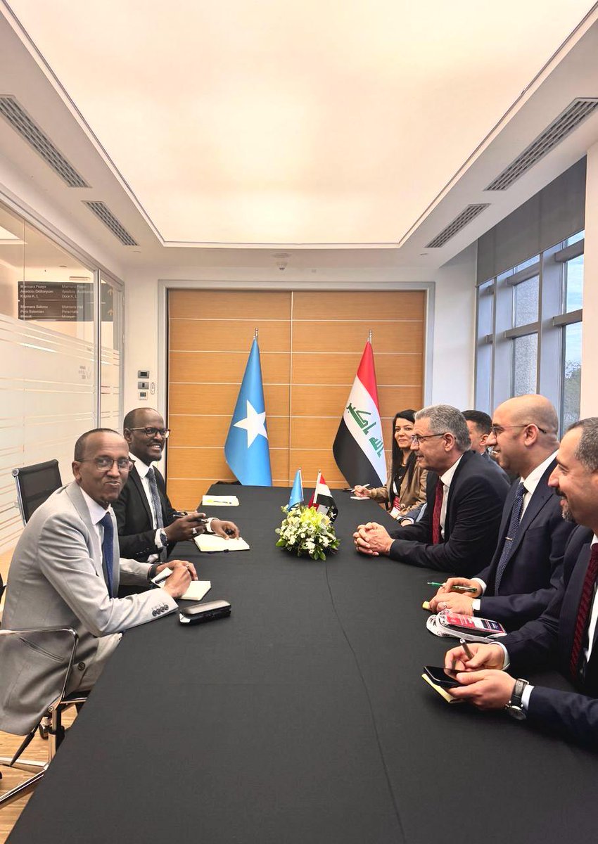 Arabey Hashi Abdi (@arabeyhashi) on Twitter photo #NRSummit 2025 the Somali delegation led by our Minister <a href="/DahaShire/">Dahir Shire</a> held meetings with his counterparts from Azerbaijan, Iraq, and Libya on the sidelines, Discussions focused on enhancing cooperation, capacity building, and exploring partnerships to promote sectoral progress #NRSummit 2025 the Somali delegation led by our Minister <a href="/DahaShire/">Dahir Shire</a> held meetings with his counterparts from Azerbaijan, Iraq, and Libya on the sidelines, Discussions focused on enhancing cooperation, capacity building, and exploring partnerships to promote sectoral progress