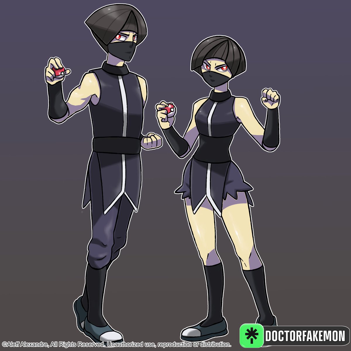 DoctorFakemon's tweet photo. Meet Team Shadow, the villain organization from my project
#artwork #pokemoncharacter #pokemon #fakemon https://t.co/cVkF6yZ7oo