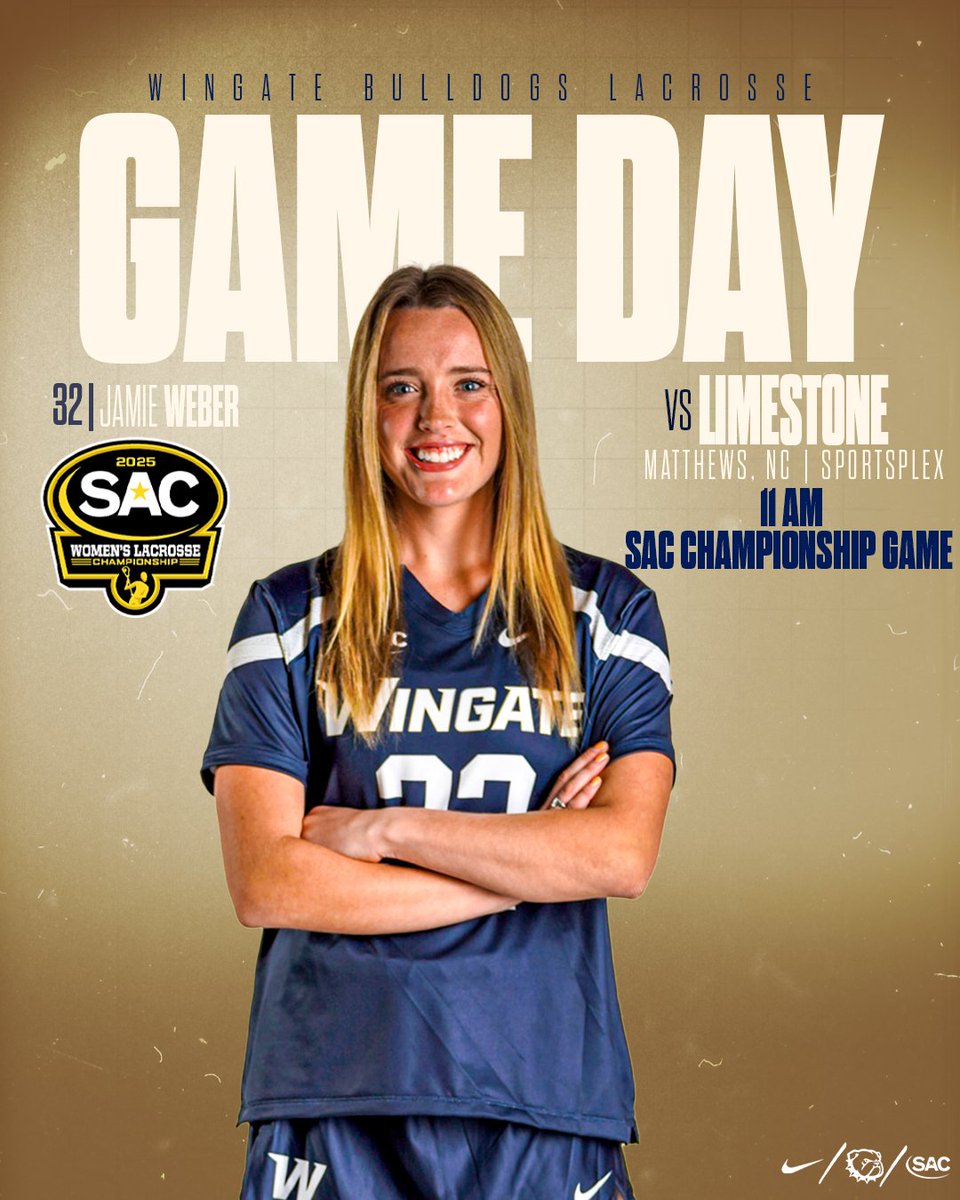 Wingate Bulldogs (@wu_bulldogs) on Twitter photo Championship GameDay <a href="/Wingate_WLax/">Wingate Womenβs Lacrosse</a> π₯!!
π <a href="/LimestoneSaints/">Limestone Saints</a>
π Matthews, NC
β° 11 AM (SAC Tournament)
π½οΈ tinyurl.com/mwzzfyju
π tinyurl.com/2pxxjjvp
π° tinyurl.com/2a4wtkym
#OneDog | #WUWLAX Championship GameDay <a href="/Wingate_WLax/">Wingate Womenβs Lacrosse</a> π₯!!
π <a href="/LimestoneSaints/">Limestone Saints</a>
π Matthews, NC
β° 11 AM (SAC Tournament)
π½οΈ tinyurl.com/mwzzfyju
π tinyurl.com/2pxxjjvp
π° tinyurl.com/2a4wtkym
#OneDog | #WUWLAX