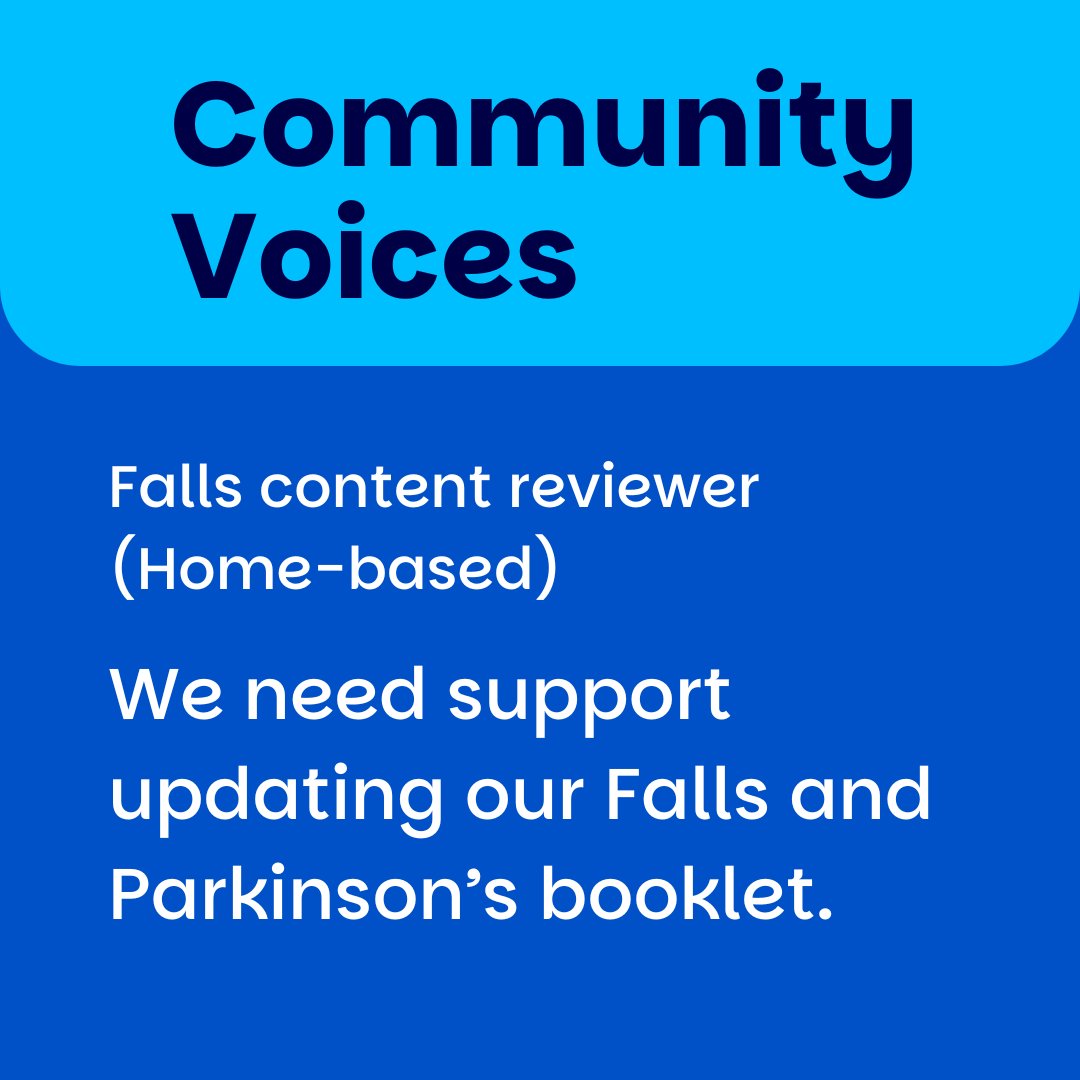 We’re looking for the views of people who have been affected by a fall related to Parkinson’s. You may have fallen yourself, or you could be a friend, family member or carer of someone who has.

If you'd like to get involved, click here 👉🏿 prksn.uk/4iGUspB