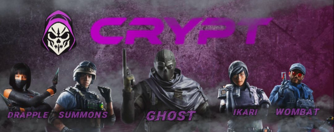 Crypt Esports R6 (@r6cryptesports) on Twitter photo Please give a warm welcome to our main roster !
<a href="/TheR6Ghost/">Ghost / Deimos</a> <a href="/itsdrapple/">itsdrapple</a> <a href="/KombatWombat003/">Wombat π³οΈβπ π¬π§</a> <a href="/eazy_e_elo/">eazy e elo</a> <a href="/R6Svmmon/">Summons</a> Please give a warm welcome to our main roster !
<a href="/TheR6Ghost/">Ghost / Deimos</a> <a href="/itsdrapple/">itsdrapple</a> <a href="/KombatWombat003/">Wombat π³οΈβπ π¬π§</a> <a href="/eazy_e_elo/">eazy e elo</a> <a href="/R6Svmmon/">Summons</a>