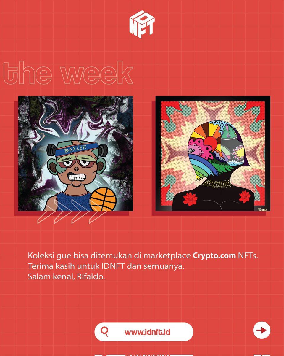 idnft_'s tweet photo. GM, Fams! 🌞✨
Congratulations to @rfaldoart for being chosen as Artist of the Week!🥳
Dari coba-coba bikin pixel art & edit foto di 2020, sekarang karyanya udah go-internasional lewat NFT di @cryptocomnft! 🚀 Siapa sangka, scroll-scroll IG & YouTube bisa bikin passionnya meledak sampai sekarang? 💥
NFT ini bikin karyanya makin dikenal 💎 Yuk, tanya-tanya langsung di kolom komentar, apa rahasia suksesnya! 👇
Jangan lupa like, komen, & follow biar nggak ketinggalan inspirasi seru lainnya! 🔥 #NFTCommunity #IDNFT #NFT #ArtistOfTheWeek #CryptoArt
