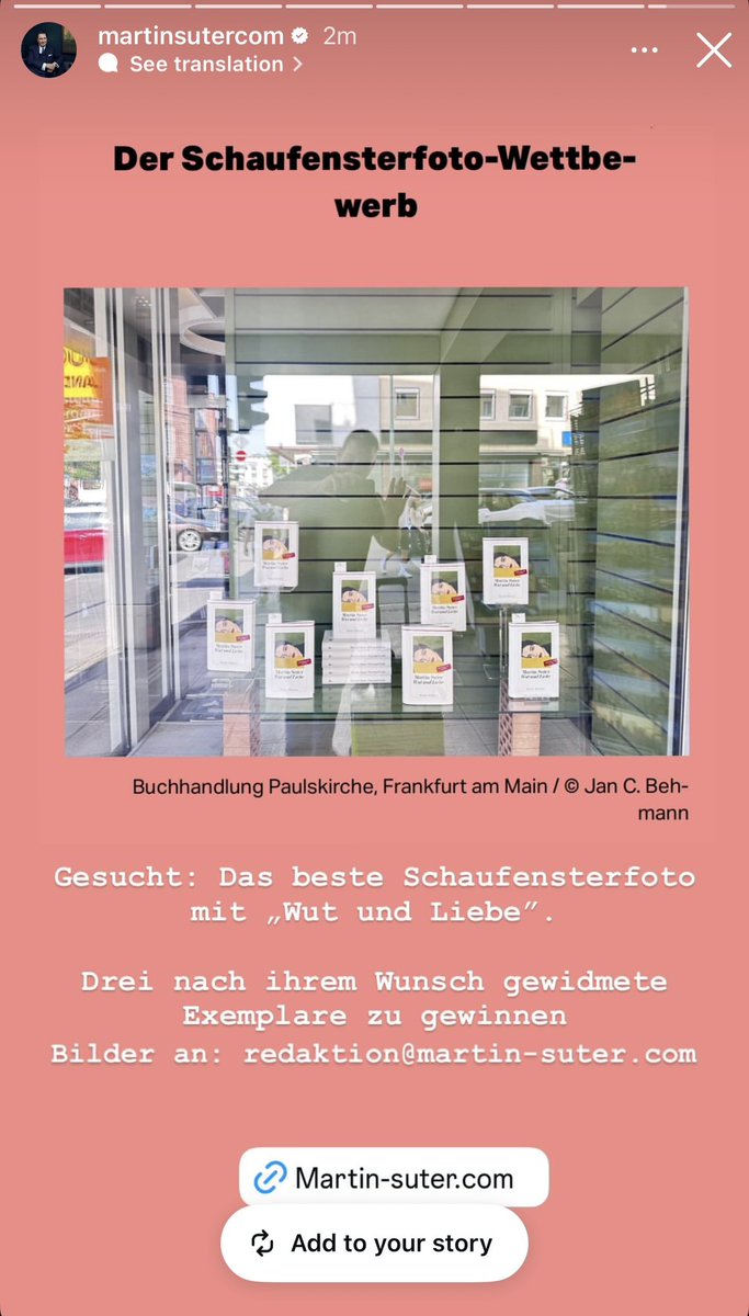 JanCBehmann's tweet photo. Derzeit von @martinsutercom @diogenesverlag auf Instagram. https://t.co/yqrUQwo7Po
