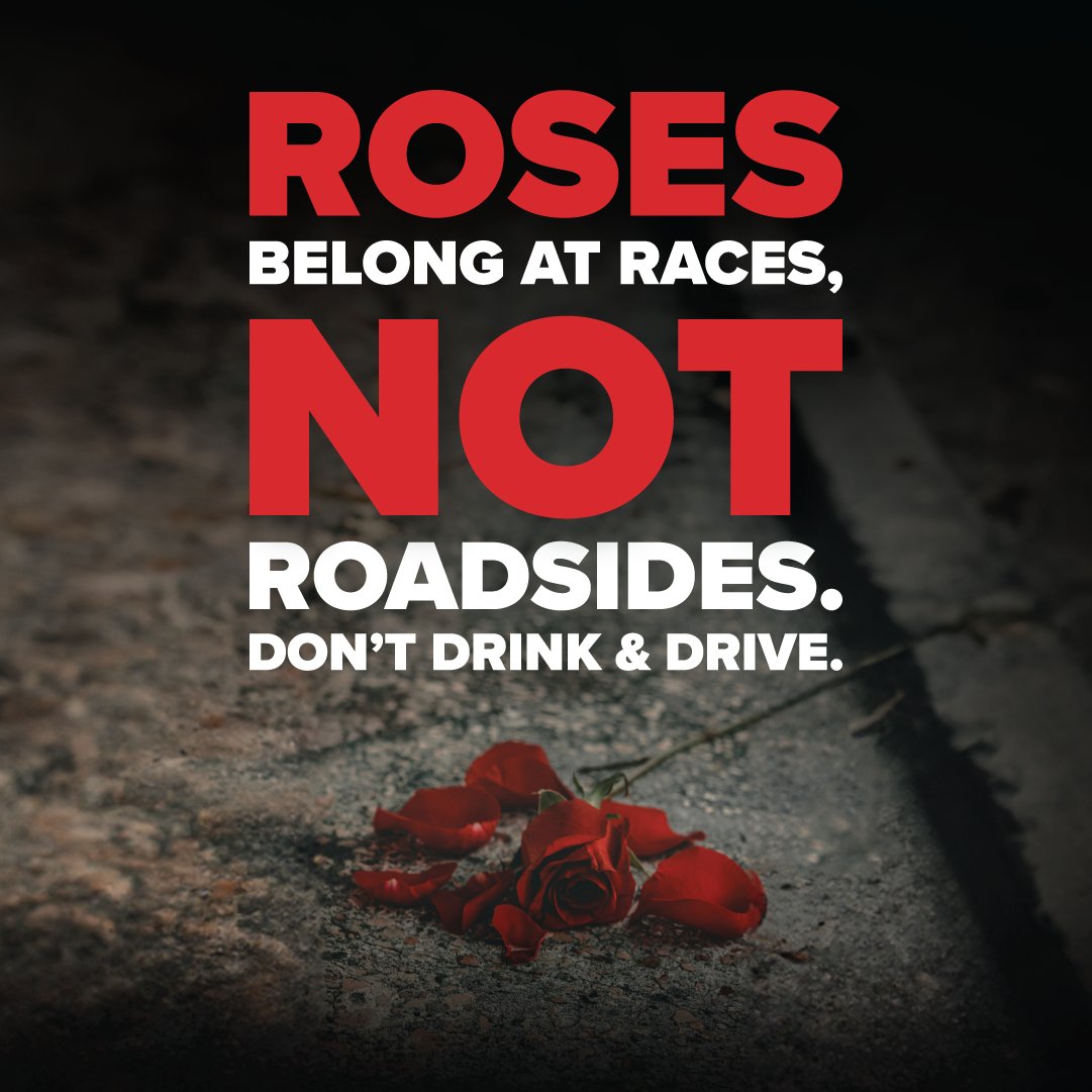 The only place roses should be this Derby weekend is in the winner’s circle — not on the side of the road. If you’re drinking, don’t drive. Plan ahead, get a safe ride, and let’s all cross the finish line safely.  🌹🏇 #DontDrinkAndDrive #KentuckyDerby #DriveSoberKY