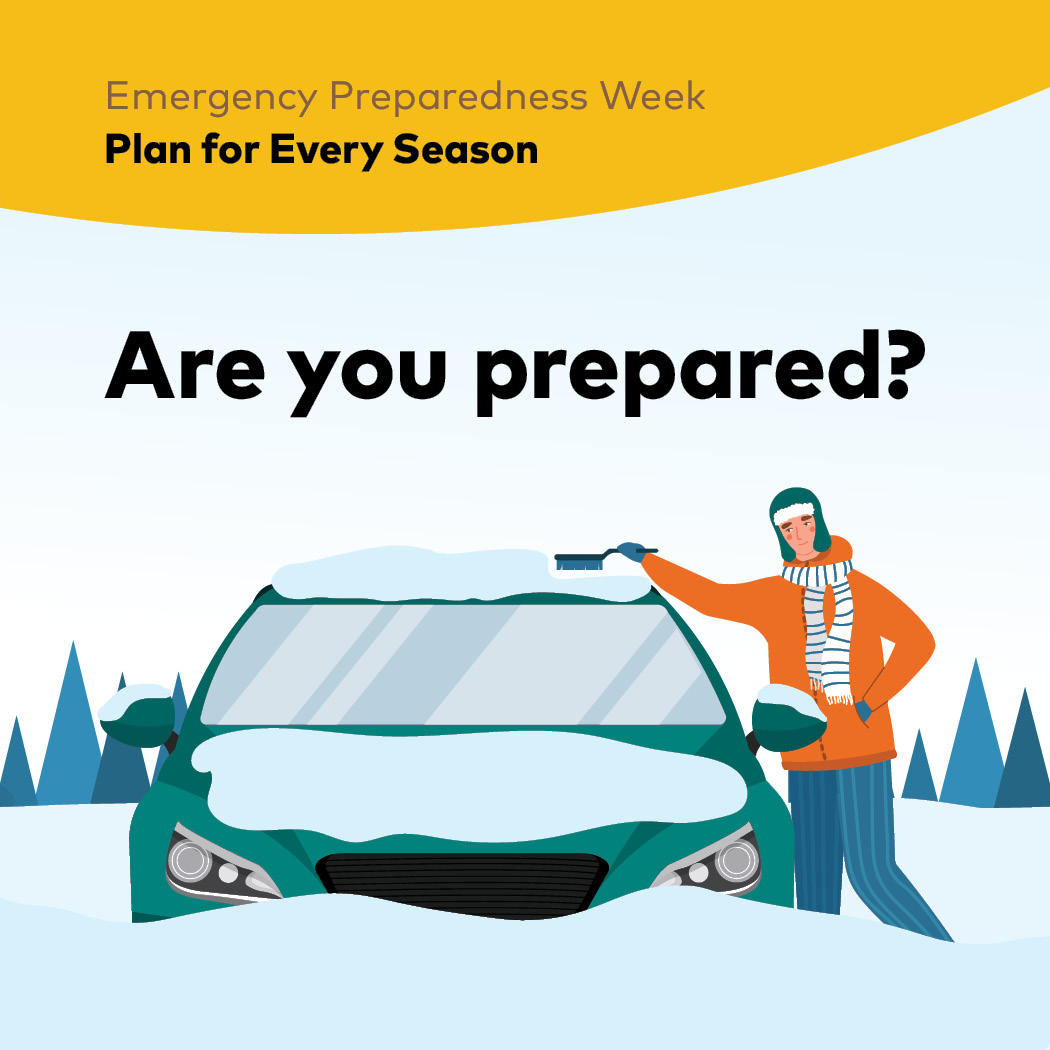 It's Emergency Preparedness Week. In Ontario there's a risk for every season.
🚗 Is your winter car kit ready?
  🧣 Warm clothes
  🔦 Flashlight
  🍫 Snacks
  🧰 Jumper cables
  📲 Get alerts with Alertable
Get more information at orillia.ca/beprepared.
  #EPWeek2025