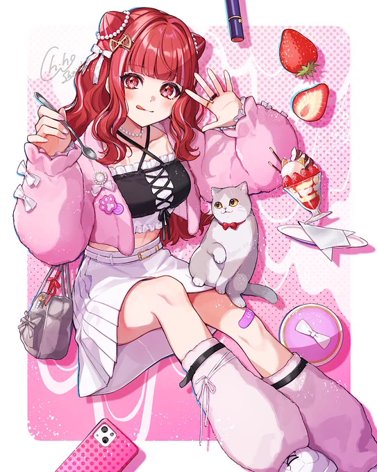 女の子×猫やら、こんな色合い・デザインやらが好きな絵描きです #ゴールデンウィークSNS展覧会2025