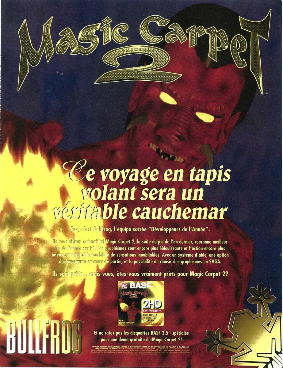 AllmightoFranky's tweet photo. Pas le temps pour les post mag JV today,mais la publicité papier du jour,bonjour est là!Des pubs vues dans un numéro de #Joystick de 1995!3 pages pour #MagicCarpet2 sur #PC et #MortalKombat3 qui arrive sur aussi sur PC!! #retro #retrogaming #oldschool #culturepub #80s #90s #micro https://t.co/BoFSRZ6MgZ