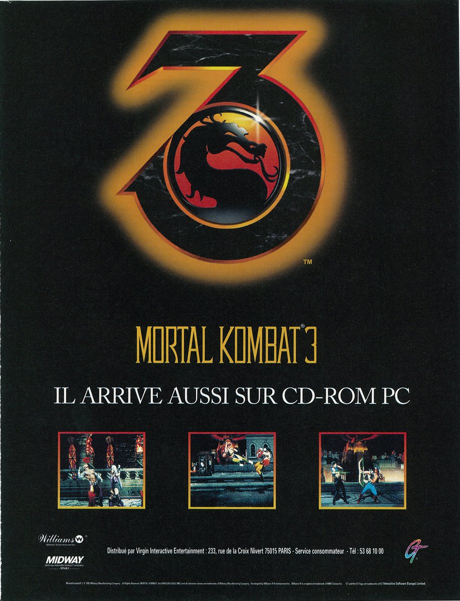 AllmightoFranky's tweet photo. Pas le temps pour les post mag JV today,mais la publicité papier du jour,bonjour est là!Des pubs vues dans un numéro de #Joystick de 1995!3 pages pour #MagicCarpet2 sur #PC et #MortalKombat3 qui arrive sur aussi sur PC!! #retro #retrogaming #oldschool #culturepub #80s #90s #micro https://t.co/BoFSRZ6MgZ