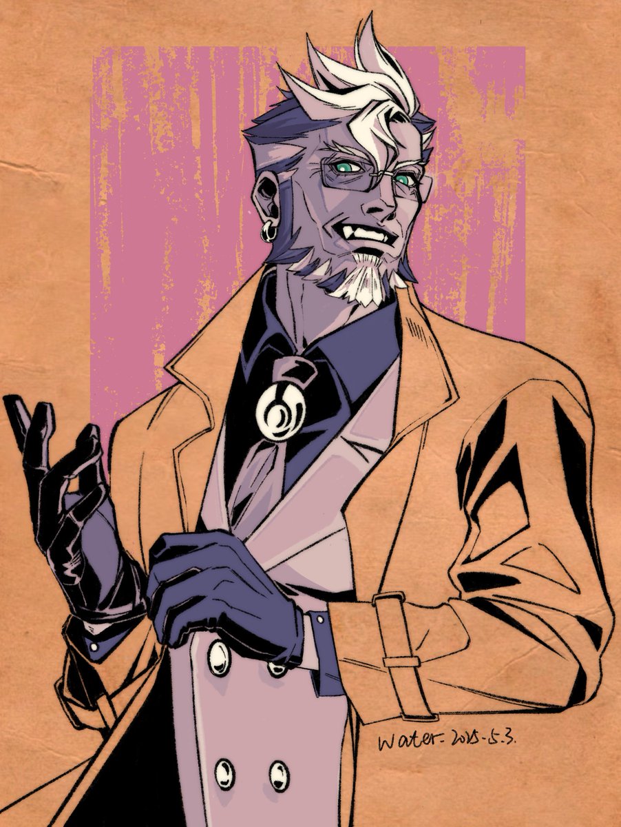 wateraaaaa111's tweet image. #AceAttorney #DamonGant