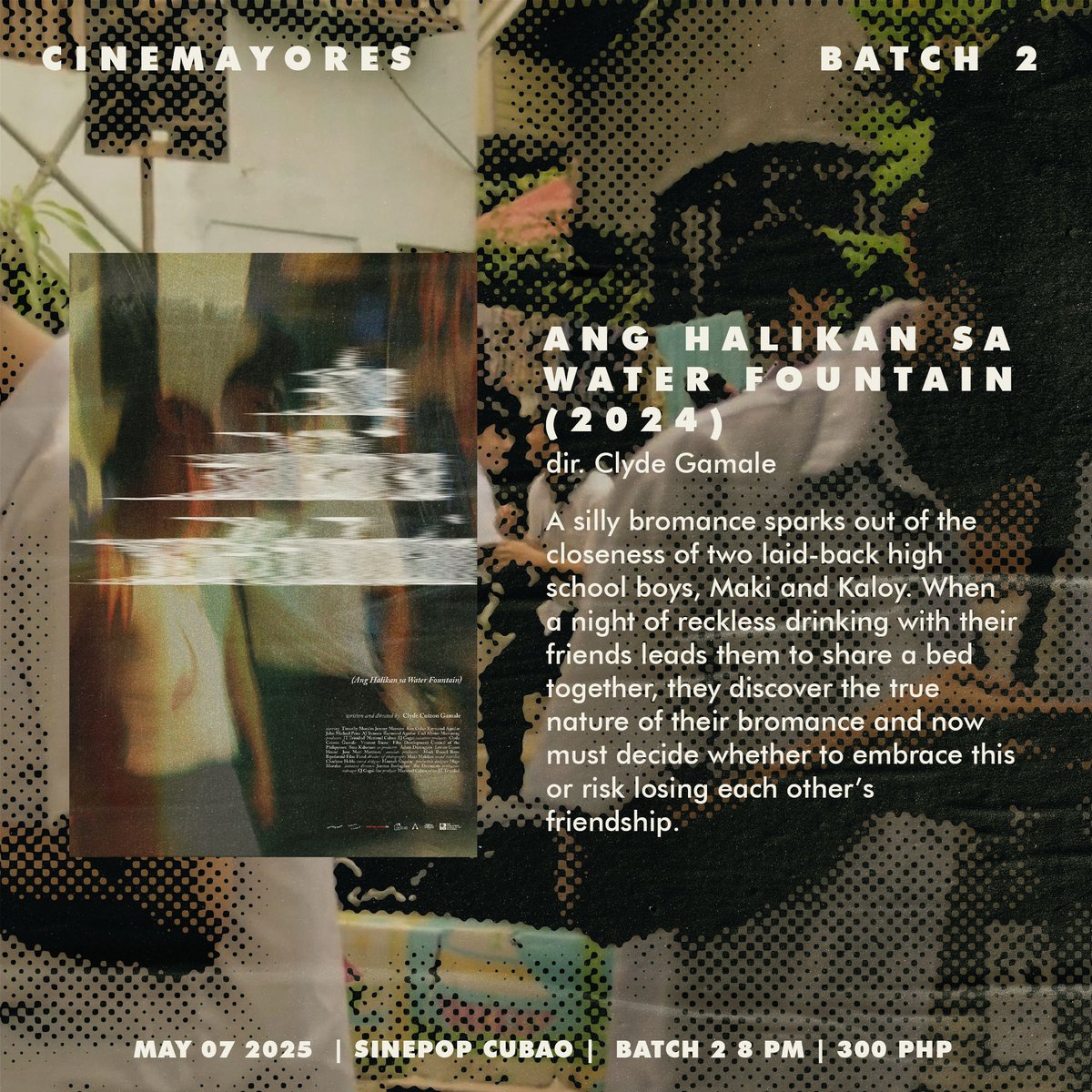 mrjem017's tweet photo. 🎬 CineMayores 2025: A Fundraising Event 🎬
May 7 at Sine Pop , Cubao, QC!

🕗 2nd Batch – 8:00 PM (P300 | 4 films)

Register here: https://t.co/Xu2IRx7xe4

🎟️ Limited seats available — don’t miss it! 

🎨: Sean Romero 
#CineMayores2025 #MayoresRoadToCannes2025 https://t.co/TAnS3ixQVE
