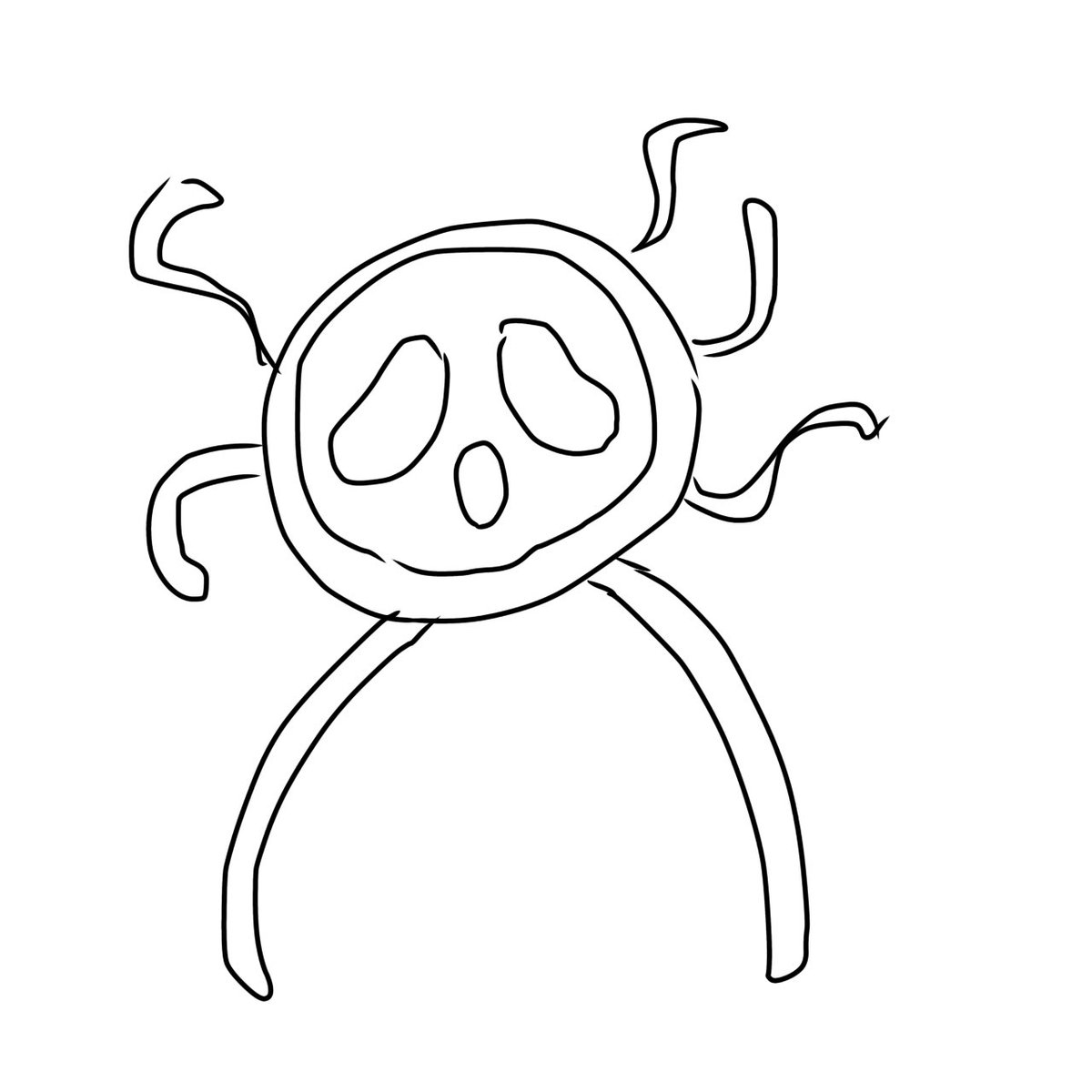 subkoukiti's tweet photo. こらさんと遊んだのでので久しぶりに豆粒👻描きました https://t.co/zJyGqB1sHL