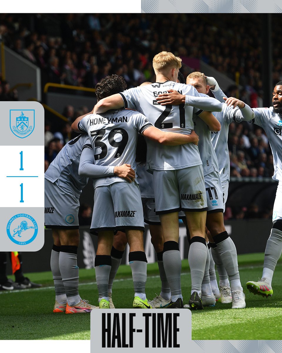 A goal each in the first-half.

#Millwall