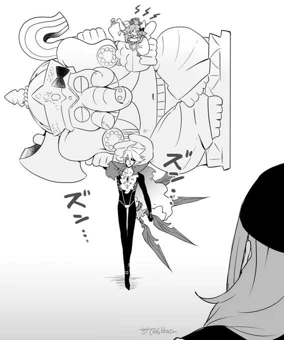 張り合う☀さん 