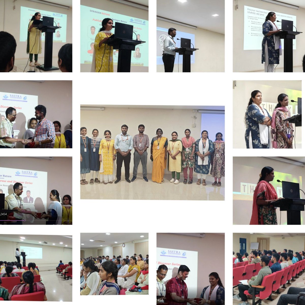 Helma David (@helma_david97) on Twitter photo Thrilled to be part of the Springer Nature Research Ambassador Programme (Session 1) at SASTRA University! Grateful for the chance to engage, learn & collaborate. Big thanks to <a href="/Solomon_qsl/">Adline Princy Solomon</a>, Abhilasha Mathur & Venkatesh Sarvasiddhi! #SpringerNature #SASTRA Thrilled to be part of the Springer Nature Research Ambassador Programme (Session 1) at SASTRA University! Grateful for the chance to engage, learn & collaborate. Big thanks to <a href="/Solomon_qsl/">Adline Princy Solomon</a>, Abhilasha Mathur & Venkatesh Sarvasiddhi! #SpringerNature #SASTRA