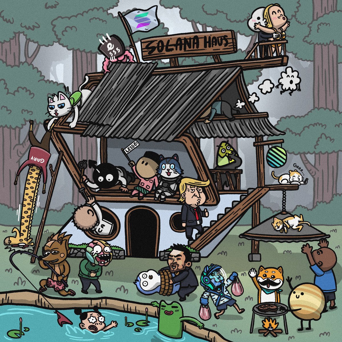 Here is my submission for $SOL Fam &amp; Community.

The Solana community is amazing! This is the 1st time there have been 20 contests in one go. 🤣

To preserve these memories forever, I gather every token involved in my masterpiece. 

<a href="/solana/">Solana</a> <a href="/jup_enjoyoors/">Jup Enjoyoors</a> <a href="/drip_haus/">DRiP 💧</a>