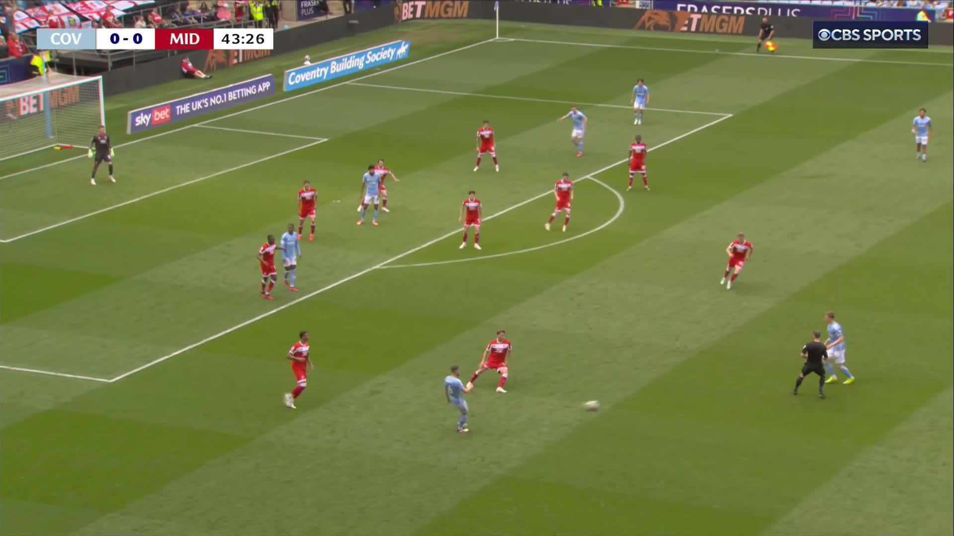 Deadlock broken 🔓Jack Rudoni with a perfectly placed header for Coventry 🎯
