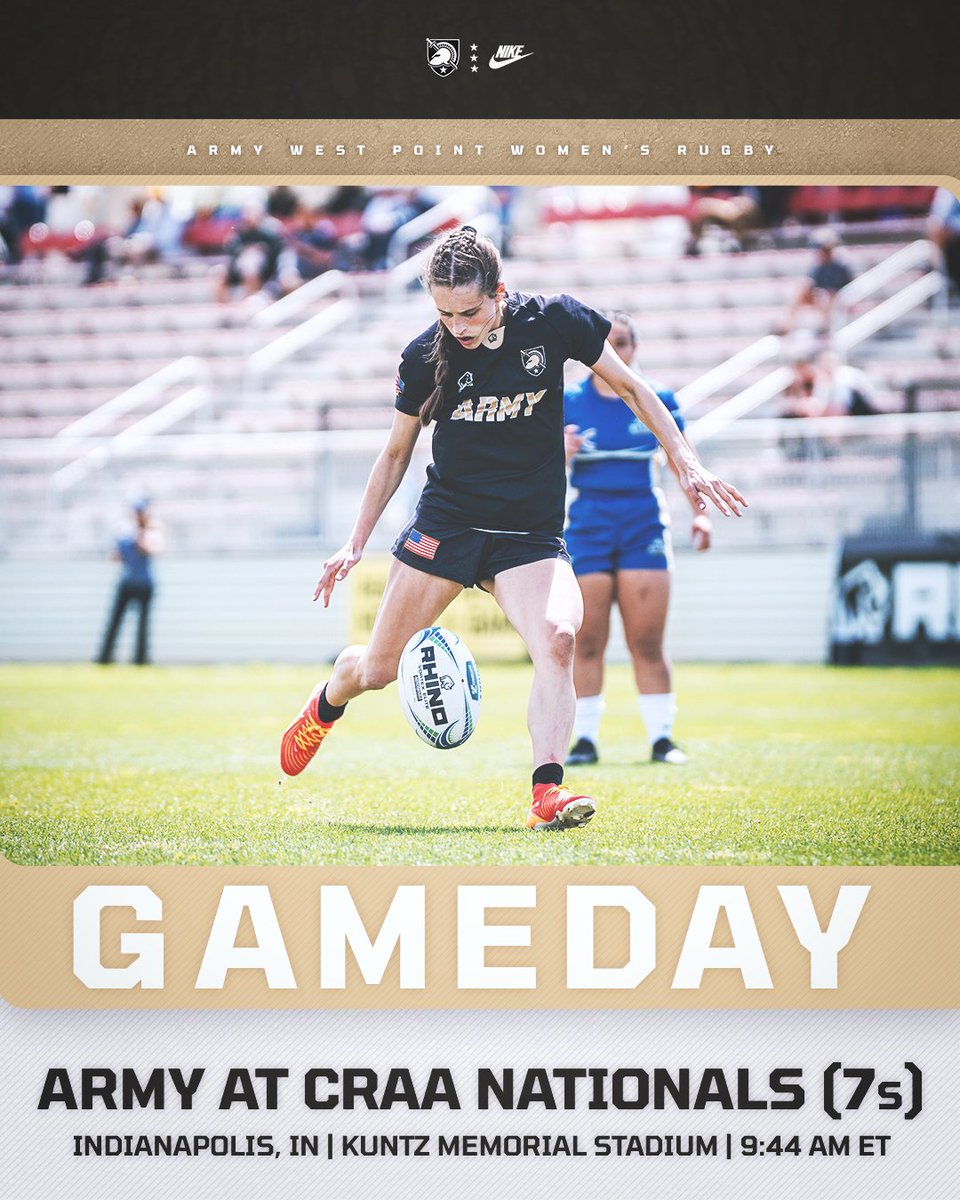 Quarterfinal ready in Indianapolis 💪

🆚 CRAA National 7s 
📍 Indianapolis, IN 
🗓️ Day 2
⏰ 9:44 a.m. ET 
📋 craa.rugby/2024-2025-cham… 
📺 therugbynetwork.com/schedule 

#GoArmy