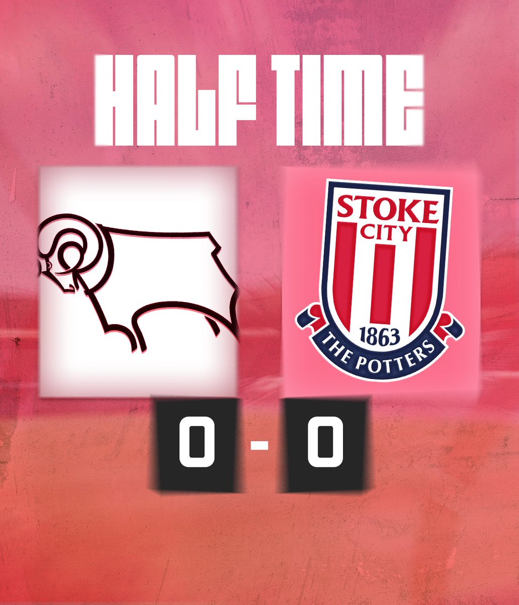 ThePottersView's tweet image. HALF TIME 🆚 Derby County 

Level at the break between the two sides that sit just above the relegation zone. All but Luton picking up points and Stoke have simply not tested Derby.  Mark Robins will be wanting a lot more from his attacking players. 

#SCFC | #Potterspundits