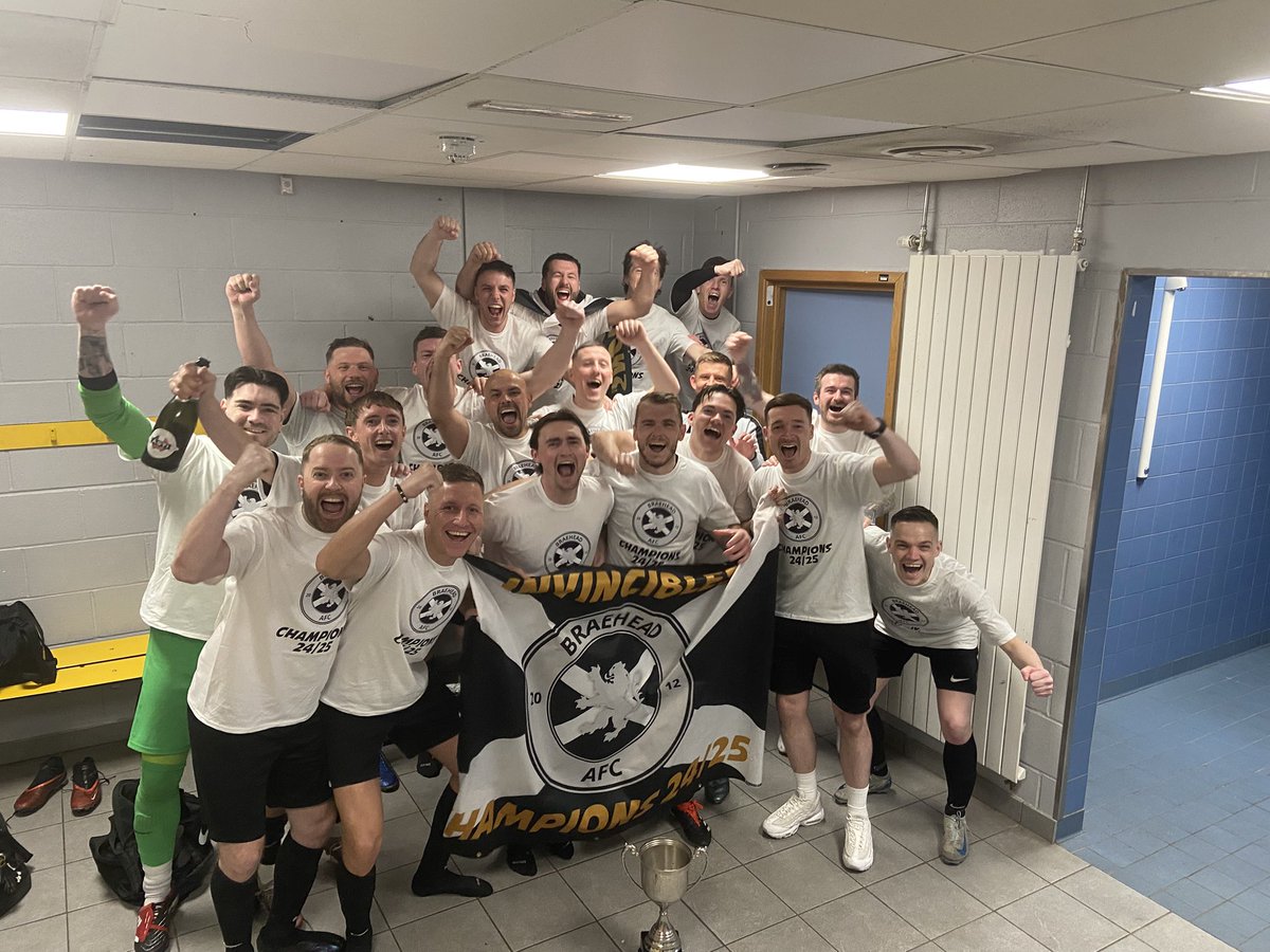 Braehead 1-1 <a href="/Shawbridge_AFC/">Shawbridge AFC</a> 

⚽️ Kyle

🅰️ <a href="/stevenblack_/">Sb</a> 

The invincible season is complete! We sign off an incredible season for the lads with a 1-1 draw.