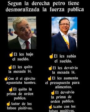<a href="/AlvaroUribeVel/">Álvaro Uribe Vélez</a> En 2 años el presidente Petro ha hecho más por Colombia que Ud en toda su vida delictiva.