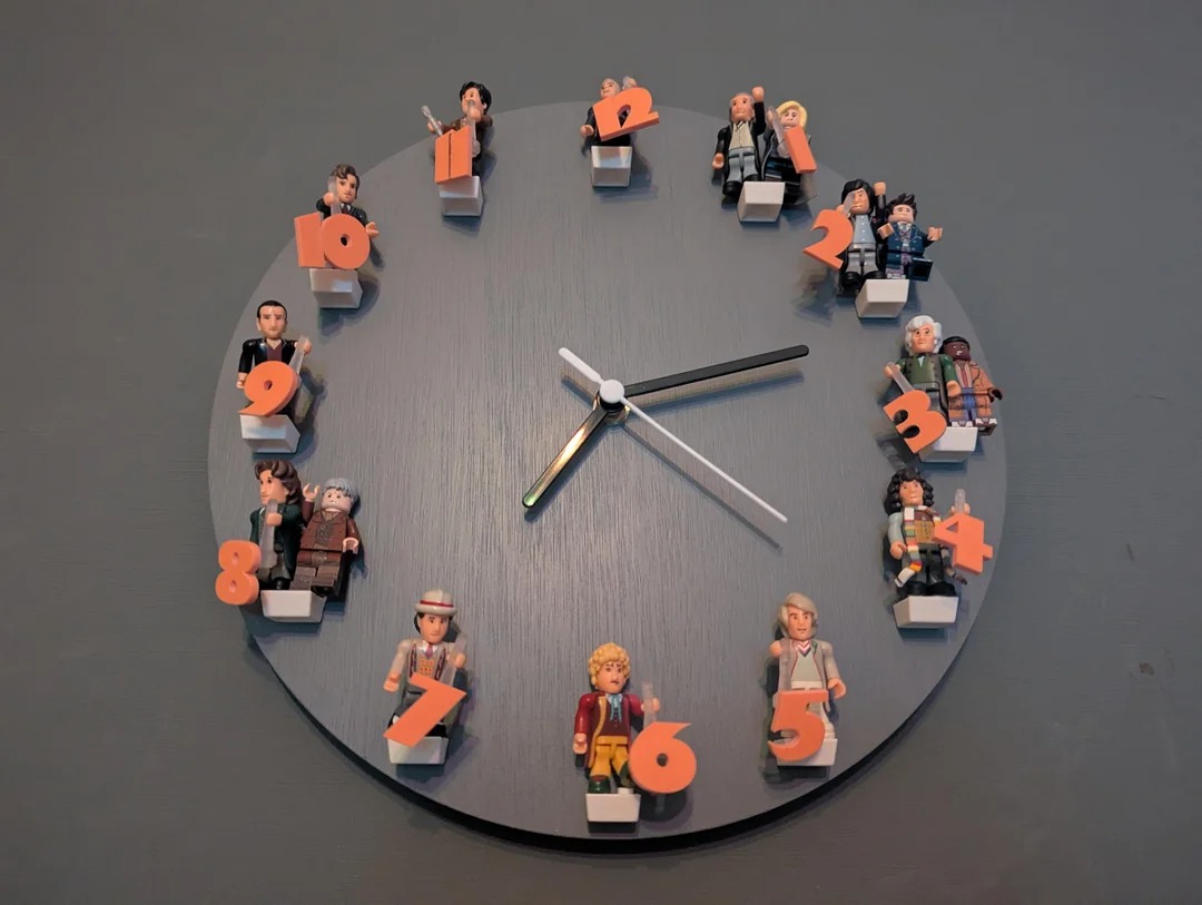 minifig doctor clock!