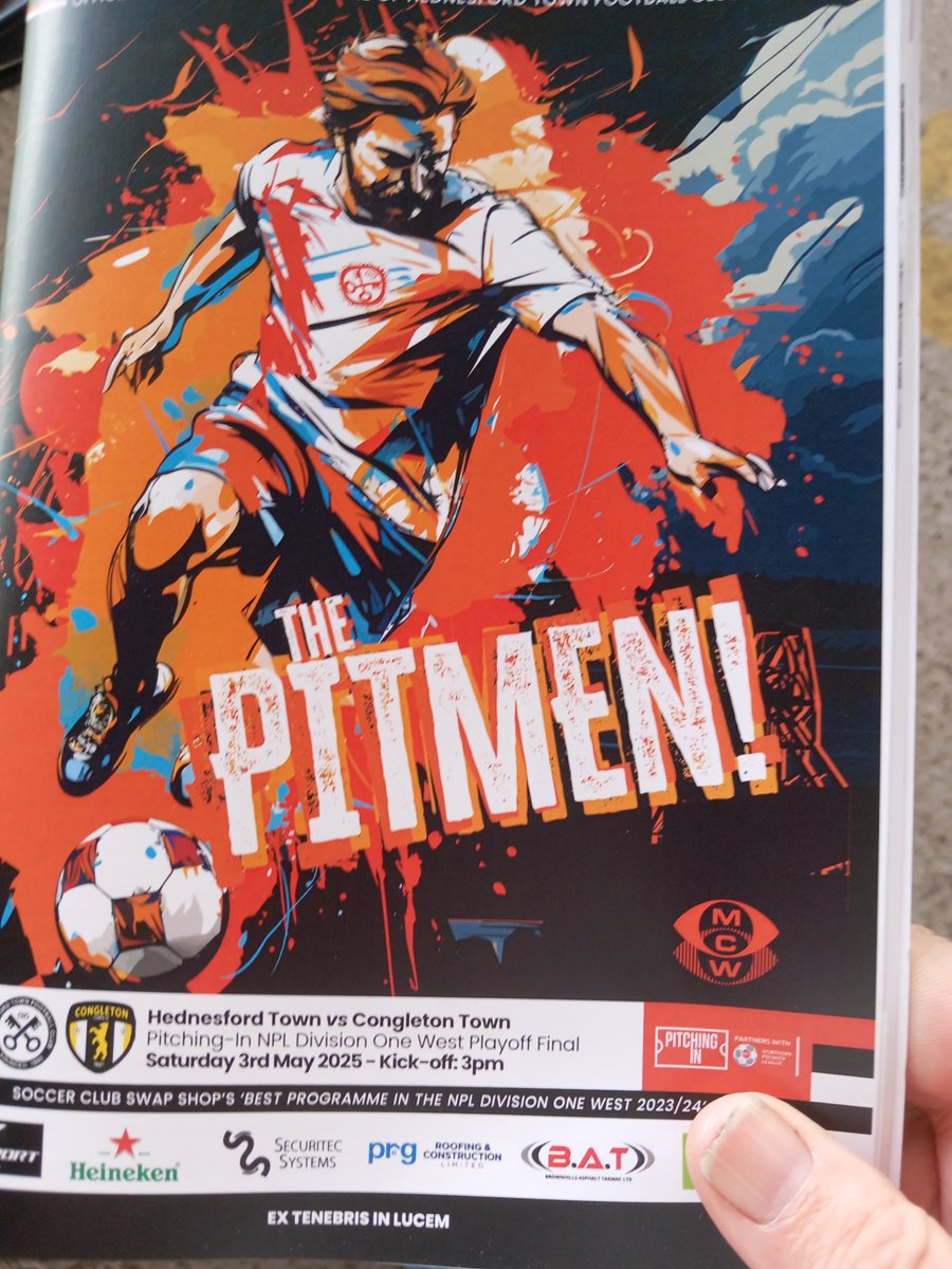 Andrew Protheroe (@andrewprot1968) on Twitter photo Hednesford town v Congleton today for me play off final
<a href="/markjones45sw/">The Enthusiasts Guide to Non League Welsh Football</a>
<a href="/NLprogs/">Non-League Programmes</a>
<a href="/neil/">Neil Drumm</a> Hednesford town v Congleton today for me play off final
<a href="/markjones45sw/">The Enthusiasts Guide to Non League Welsh Football</a>
<a href="/NLprogs/">Non-League Programmes</a>
<a href="/neil/">Neil Drumm</a>