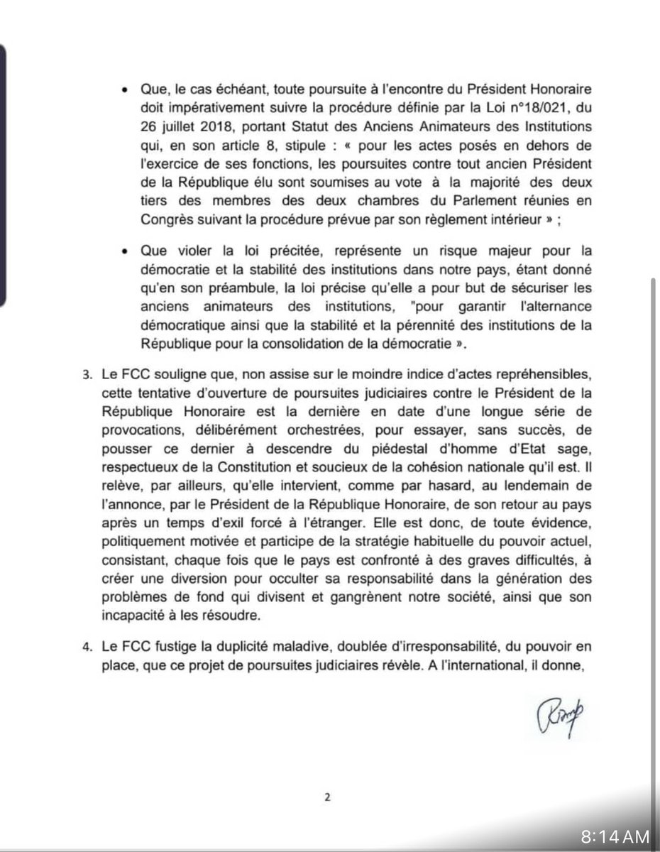 TLennonban49405's tweet photo. #RDCl La coalition politique de Joseph Kabila réagit aux poursuites judiciaires engagées contre l’ancien chef de l’État.
@FalialaKiza @BenitaNtumba
#TLB25 https://t.co/VSZf3jvqVg