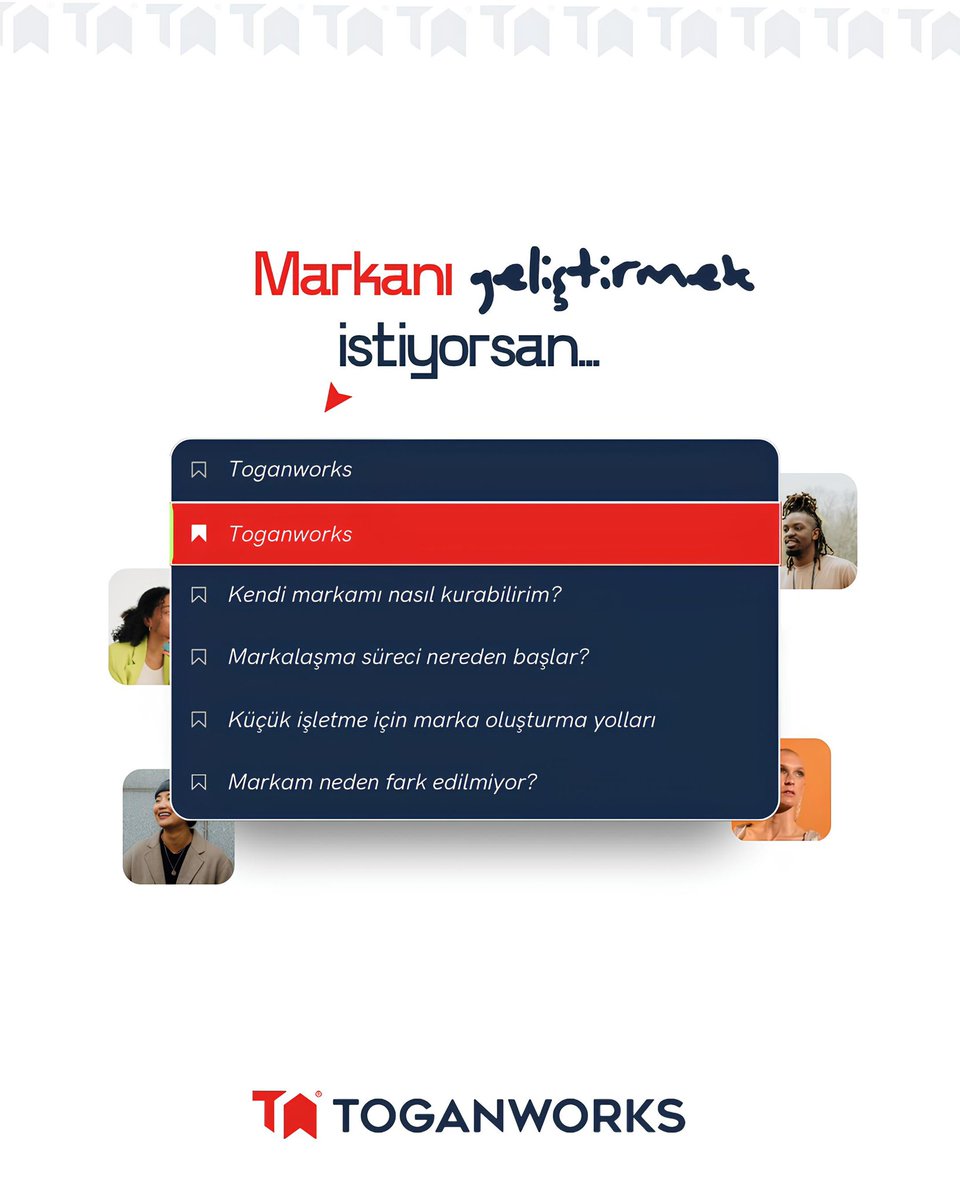 “Markanı geliştirmek istiyorsan…”
Arama çubuğuna yazmadan önce bir dur. 🛑 

Gerçekten ne arıyorsun? <a href="/toganworks/">Toganworks</a> 

Tüm bu soruların ortak bir cevabı var 👇🏻

Çünkü biz sadece marka konuşmuyoruz,
marka inşa ediyoruz. ⚒️

#markalaşma #toganworks #stratejikmarka