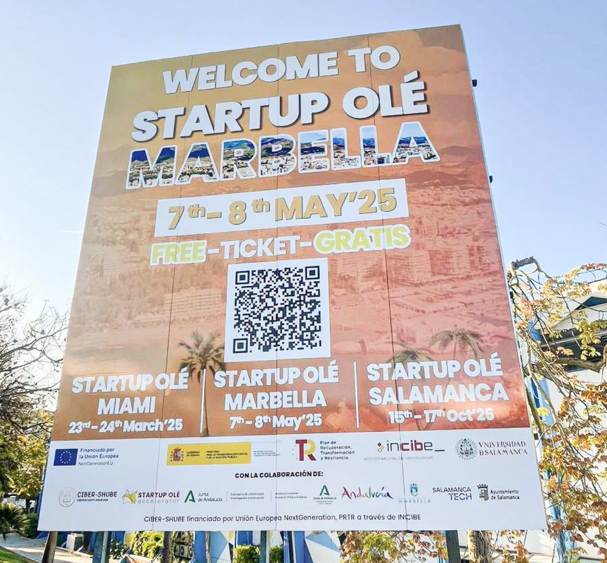 #StartupOle #Marbella 
7th-8th May’25
startupolemarbella.eu
#palacio_congresos_marbella 

Get your #Free #ticket:
lnkd.in/dJ_YSBgf