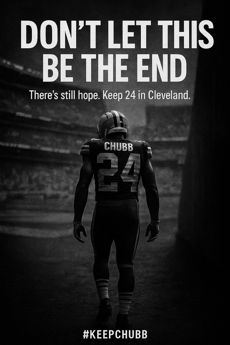 We’re not stopping <a href="/Browns/">Cleveland Browns</a> 

There’s still time.

Nick Chubb belongs in Cleveland.

Bring 24 home.

#KeepChubb #Browns #DawgPound